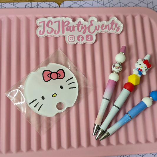 White Face Round Plate