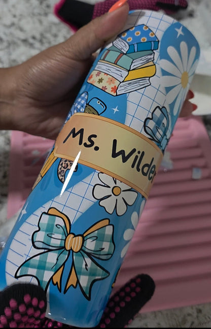 Teacher 20oz Skinny Tumbler