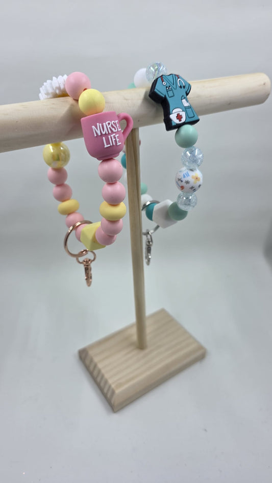 Nurse Beaded Keychain / Wristlet