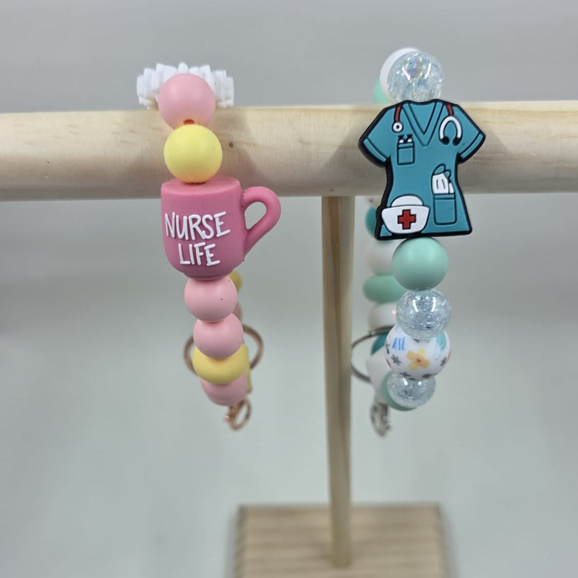 Nurse Beaded Keychain / Wristlet